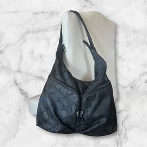 Vintage Gucci GG Nylon Canvas Shoulder Bag